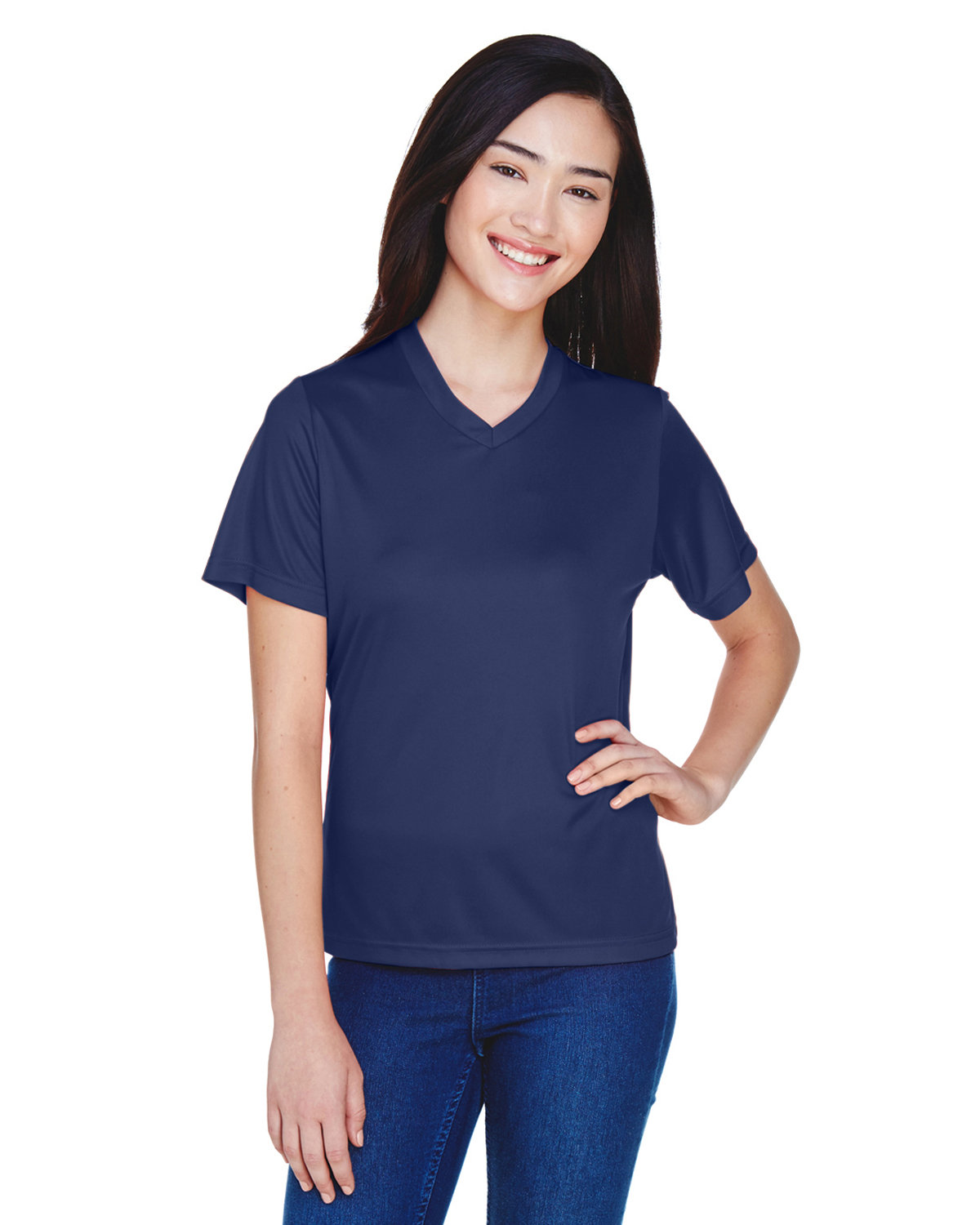 Team 365 TT11W Ladies 100% Polyester Zone Performance T Shirt Stylish T-Shirt - Picture 11 of 26