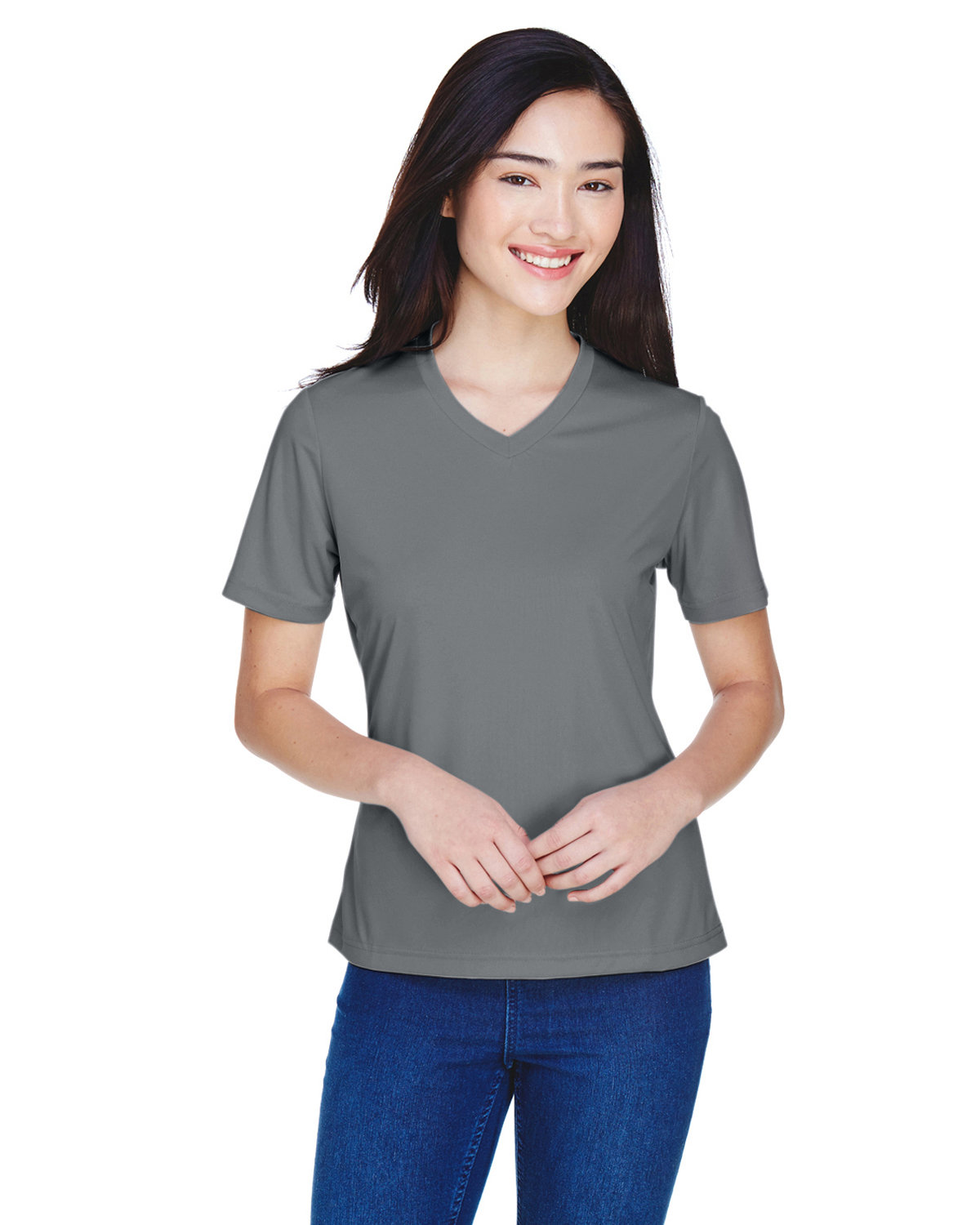 Team 365 TT11W Ladies 100% Polyester Zone Performance T Shirt Stylish T-Shirt - Picture 14 of 26