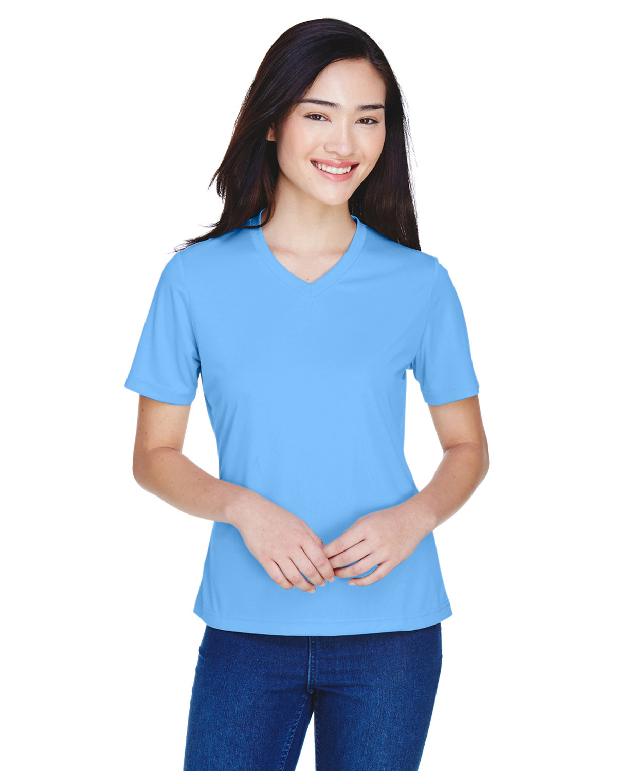 Team 365 TT11W Ladies 100% Polyester Zone Performance T Shirt Stylish T-Shirt - Picture 16 of 26