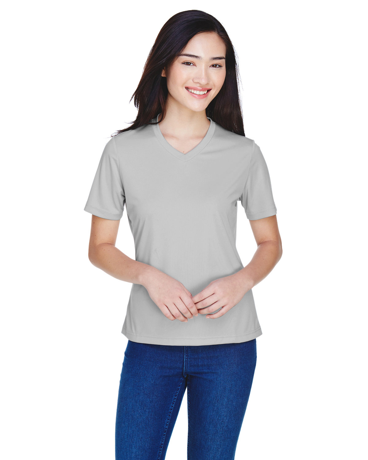 Team 365 TT11W Ladies 100% Polyester Zone Performance T Shirt Stylish T-Shirt - Picture 23 of 26