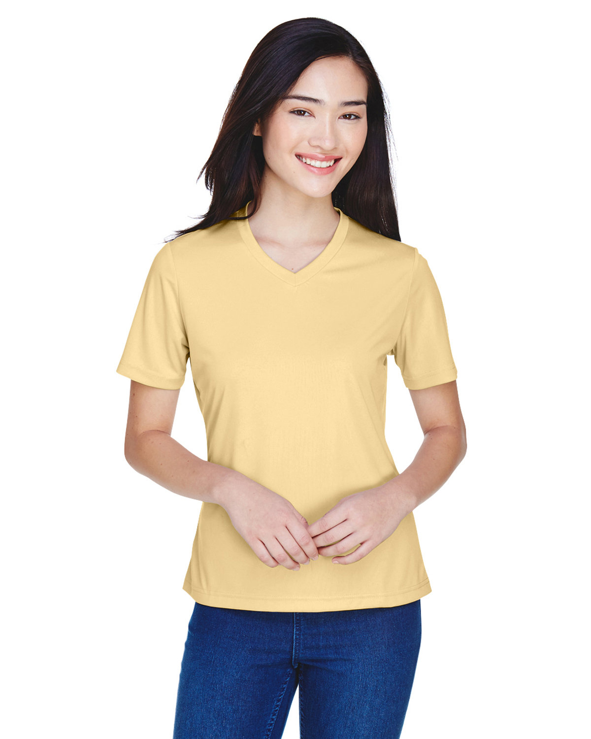 Team 365 TT11W Ladies 100% Polyester Zone Performance T Shirt Stylish T-Shirt - Picture 24 of 26