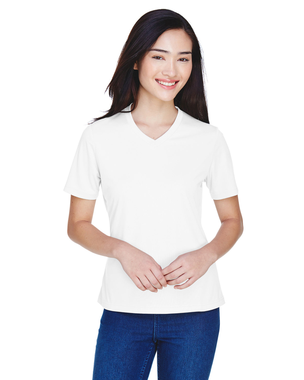 Team 365 TT11W Ladies 100% Polyester Zone Performance T Shirt Stylish T-Shirt - Picture 26 of 26
