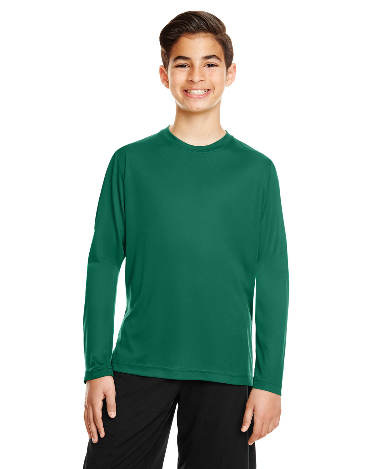3 Pack Of Team 365 TT11YL Youth Zone Performance T Shirt Long Sleeve T-Shirt - Picture 6 of 14