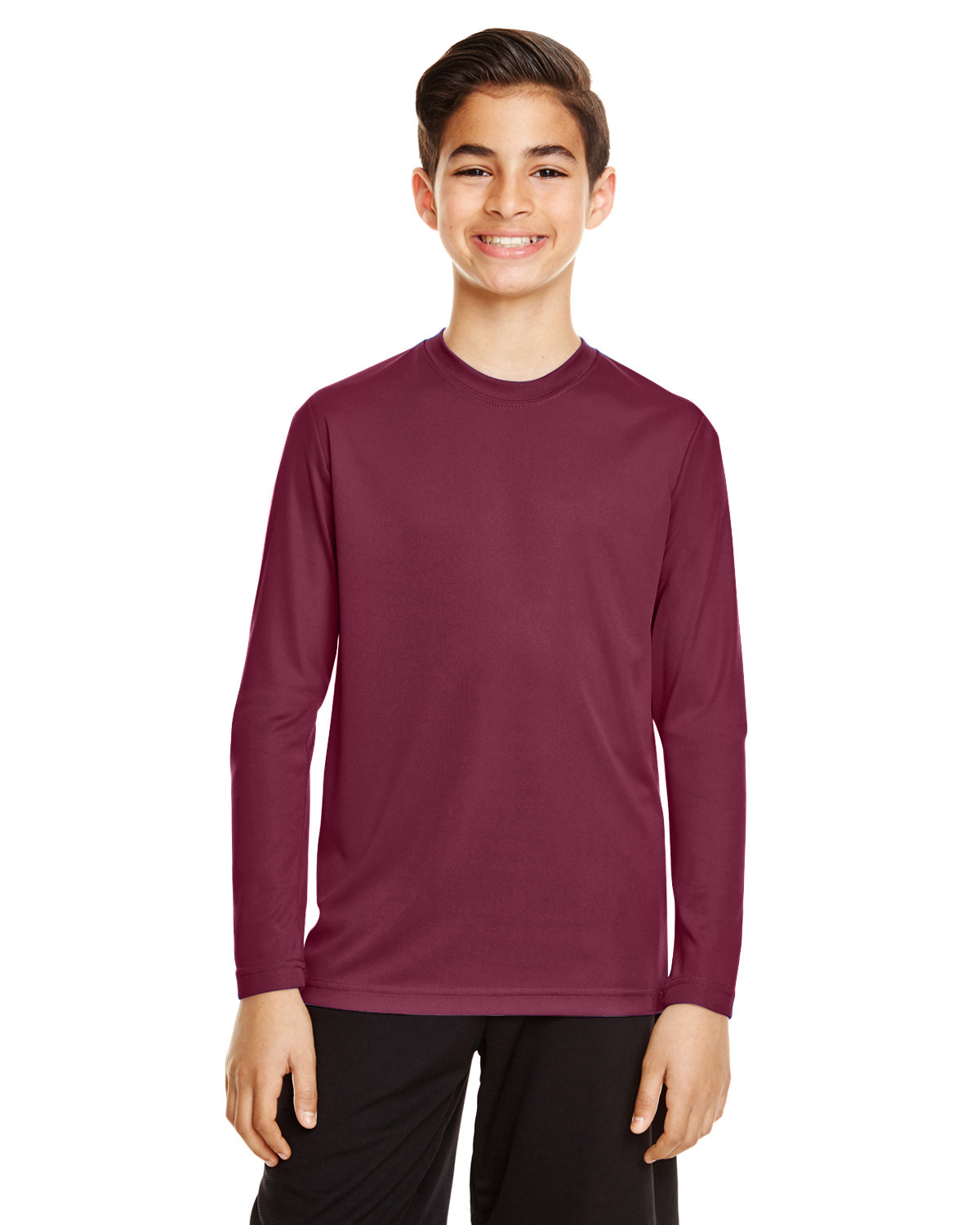 3 Pack Of Team 365 TT11YL Youth Zone Performance T Shirt Long Sleeve T-Shirt - Picture 9 of 14