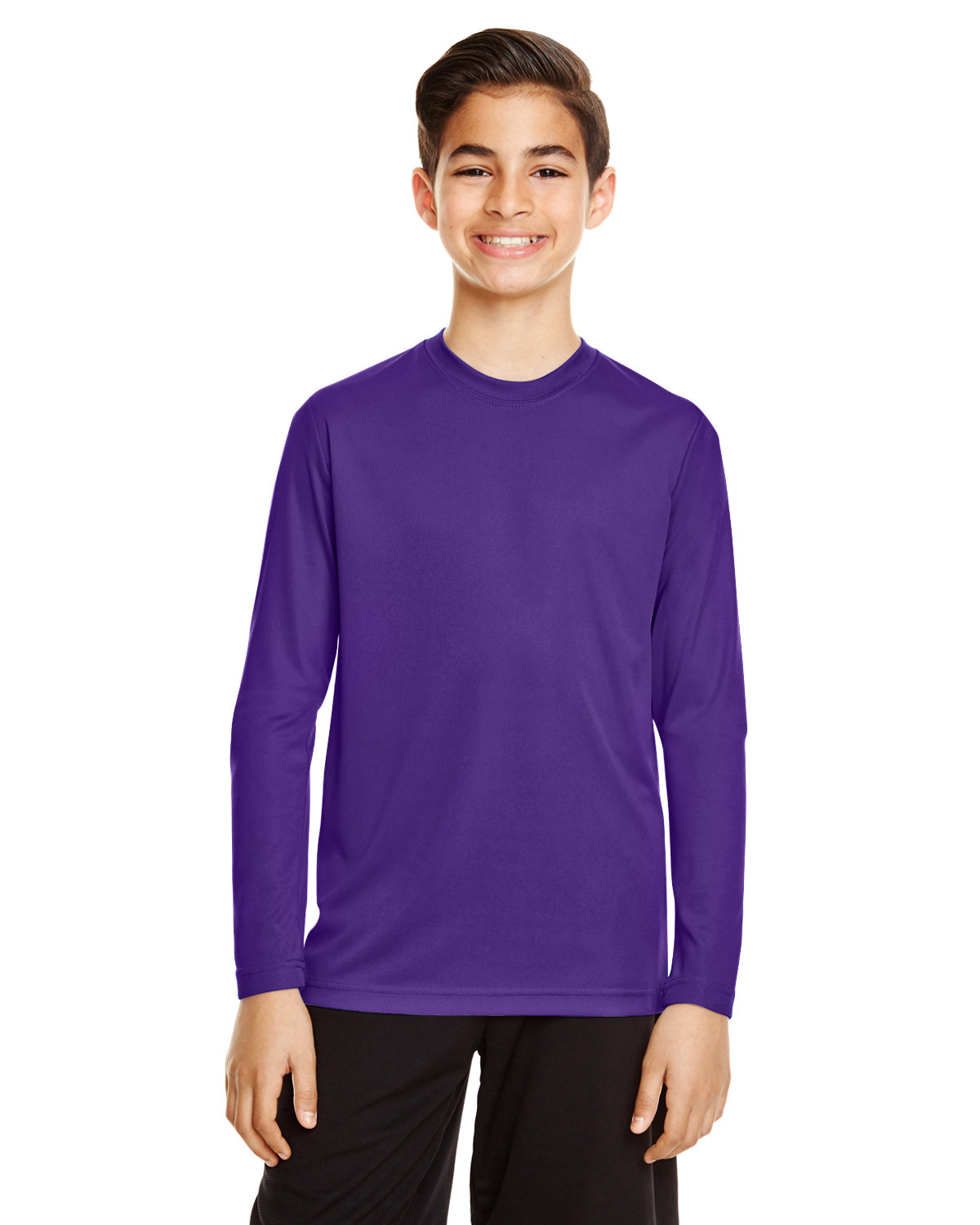 3 Pack Of Team 365 TT11YL Youth Zone Performance T Shirt Long Sleeve T-Shirt - Picture 11 of 14