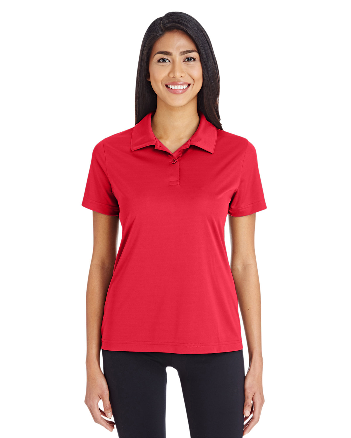 3 Pack Of Team 365 TT51W 100% Polyester Interlock Ladies Zone Performance Polo - Picture 7 of 9