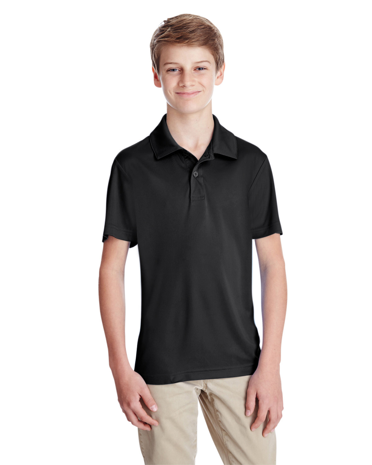 2 Pack Of Team 365 TT51Y Youth Moisture Wicks & UV Protect Zone Performance Polo - Picture 2 of 9