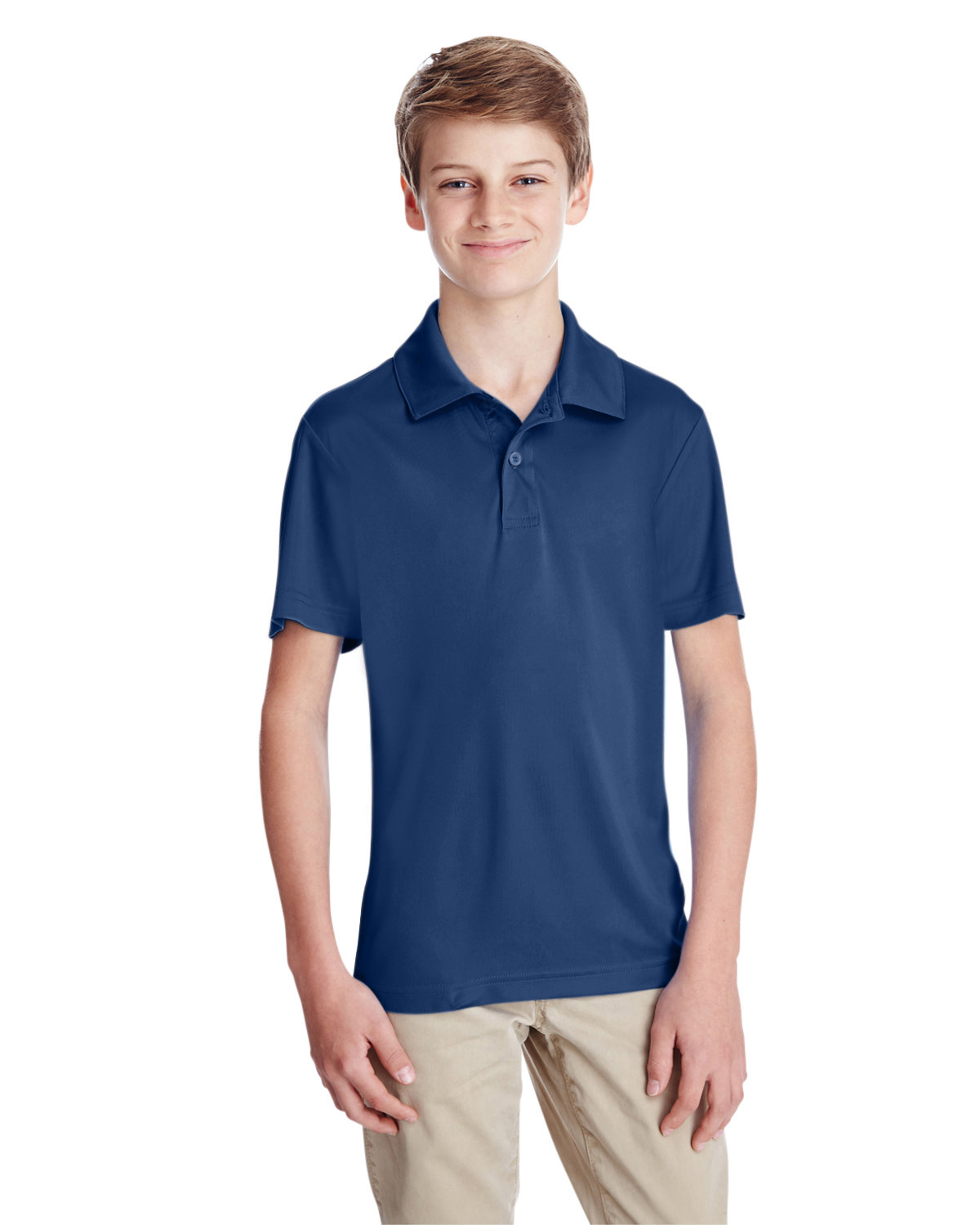 2 Pack Of Team 365 TT51Y Youth Moisture Wicks & UV Protect Zone Performance Polo - Picture 3 of 9