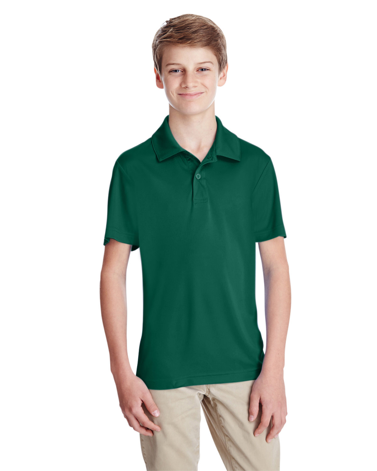 2 Pack Of Team 365 TT51Y Youth Moisture Wicks & UV Protect Zone Performance Polo - Picture 4 of 9