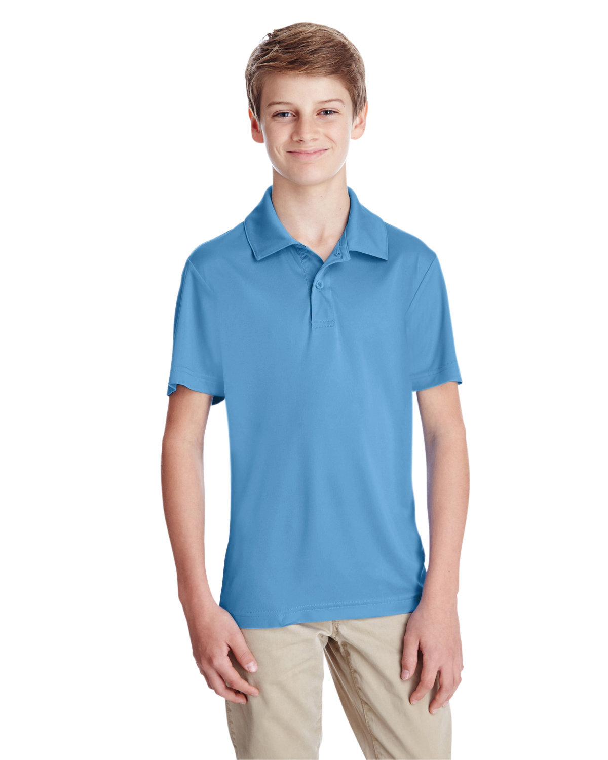 2 Pack Of Team 365 TT51Y Youth Moisture Wicks & UV Protect Zone Performance Polo - Picture 6 of 9